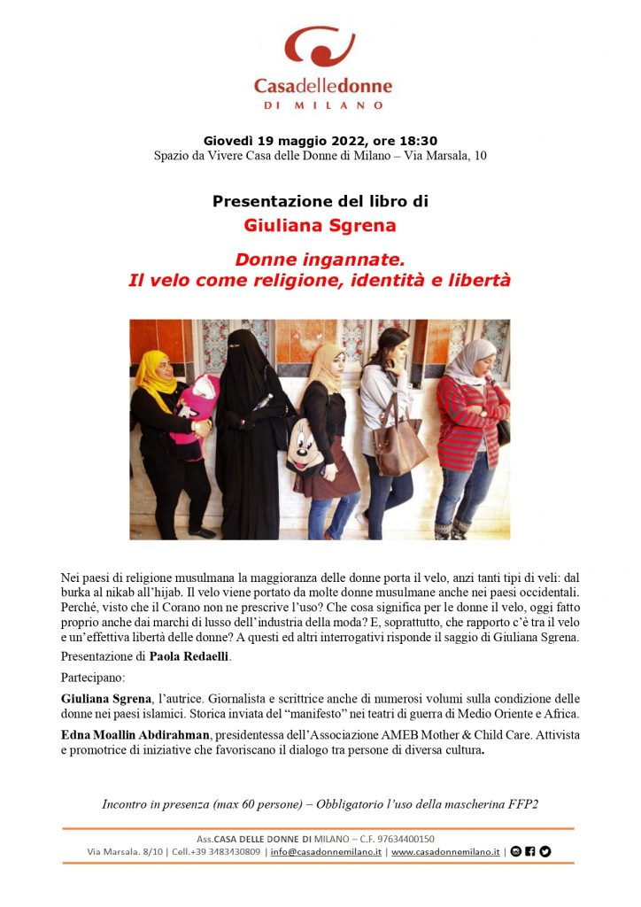 Presentazione del libro di Giuliana Sgrena "Donne ingannate" @ Casa delle Donne di Milano