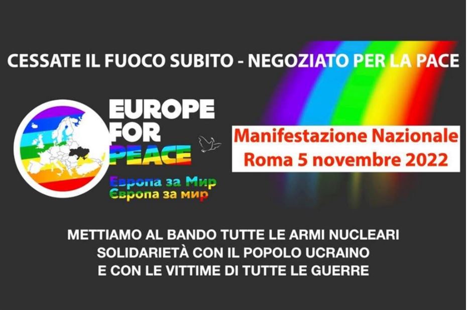 Manifestazione nazionale a Roma "Europe for Peace" @ Roma