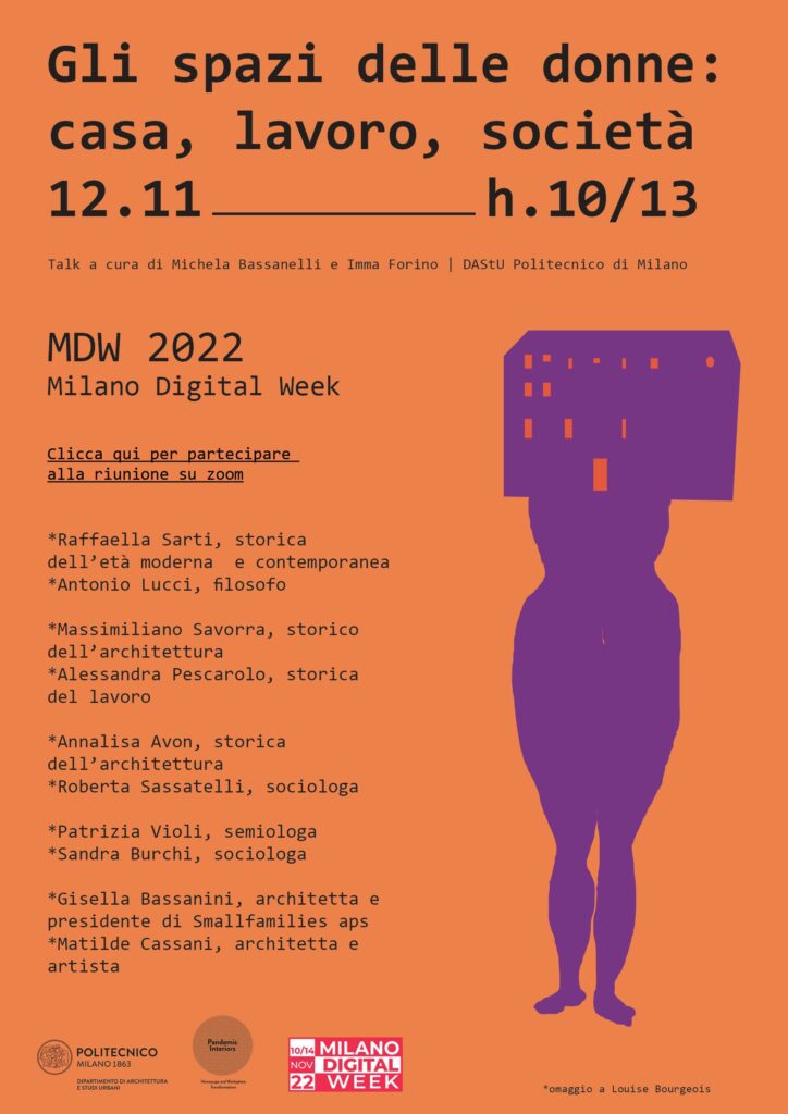 Milano Digital Week - Gli Spazi delle Donne: casa, lavoro, società - Evento on line