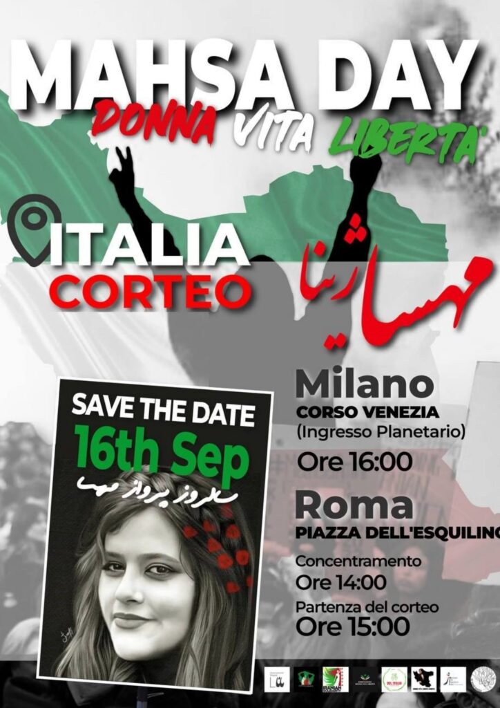 La Casa delle Donne di Milano partecipa al corteo "Masha Day - Donna, Vita, Libertà" @ Ingresso Planetario