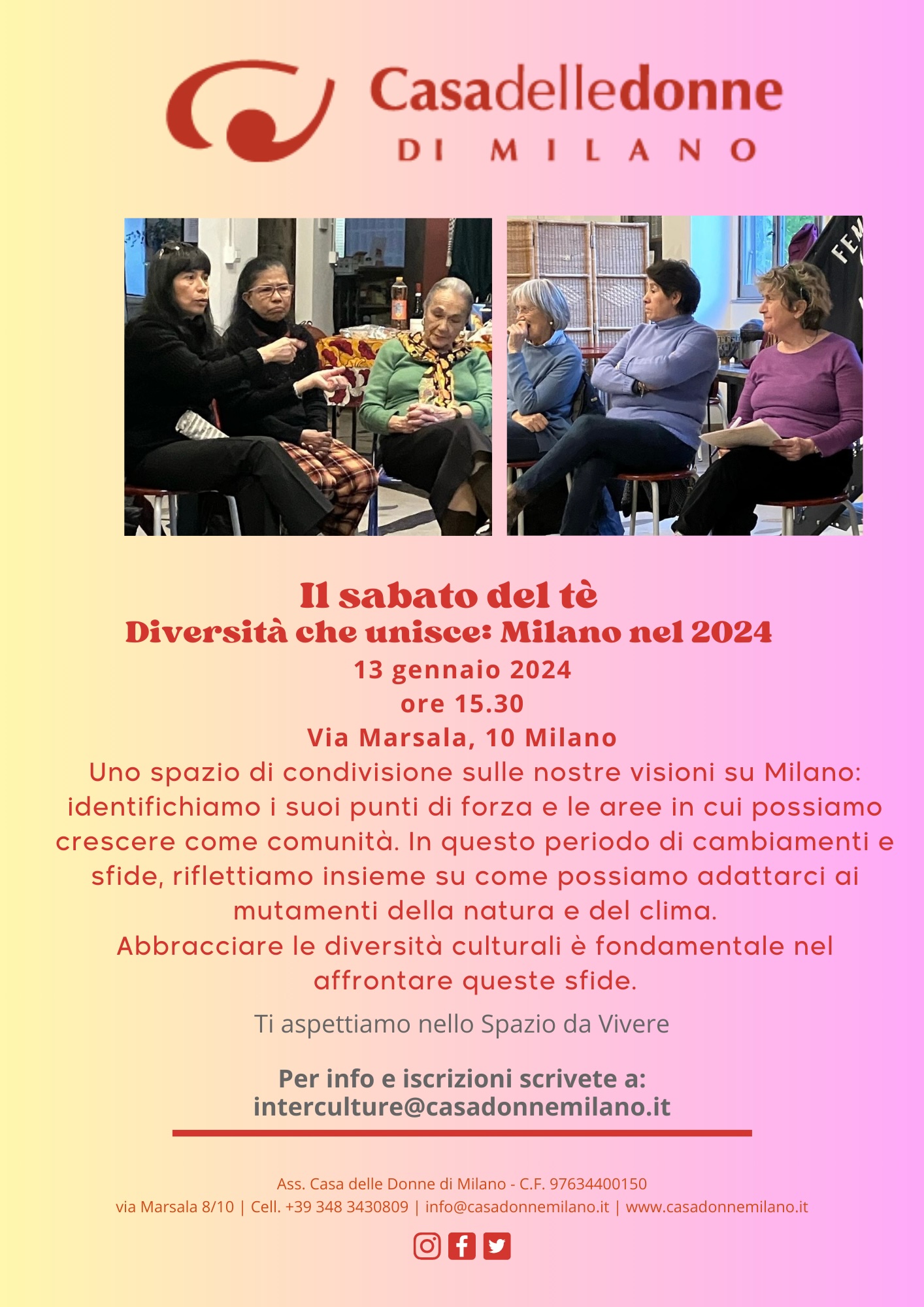 Il Sabato del Tè @ Casa delle Donne di Milano