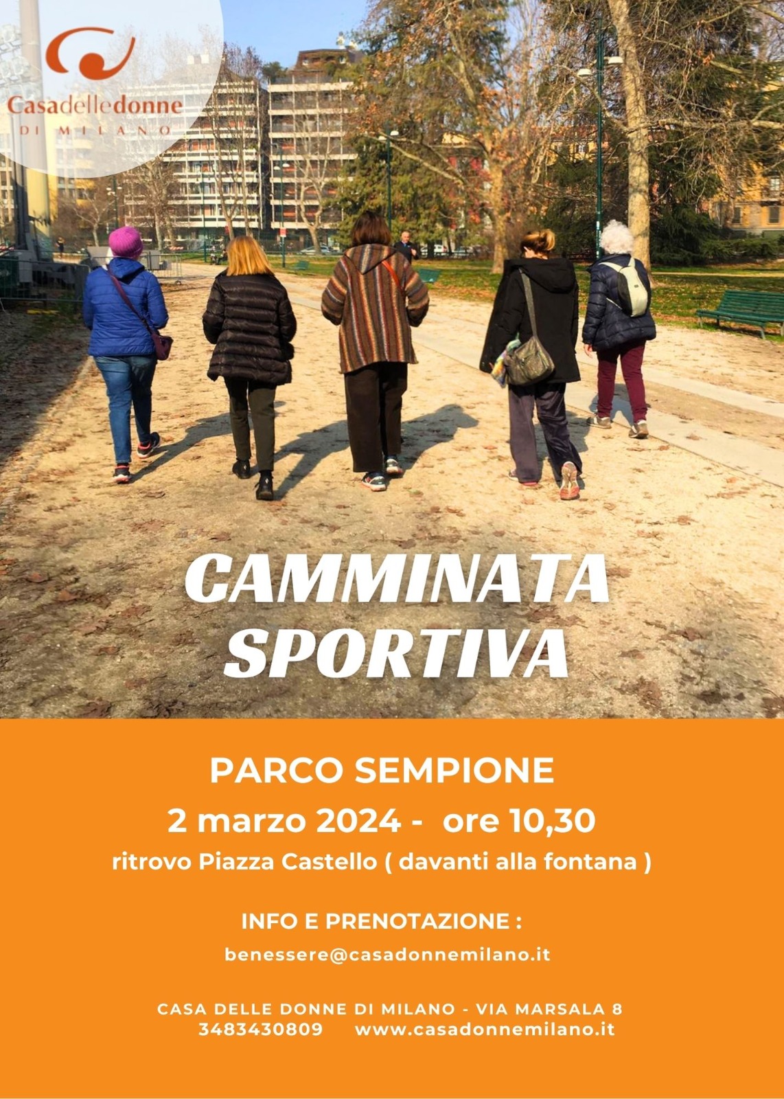 Camminata sportiva @ Parco Sempione
