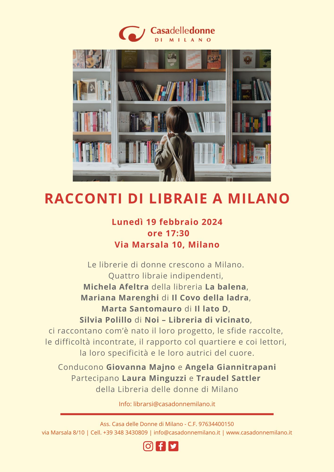 Libraie attive a Milano @ Casa delle Donne di Milano
