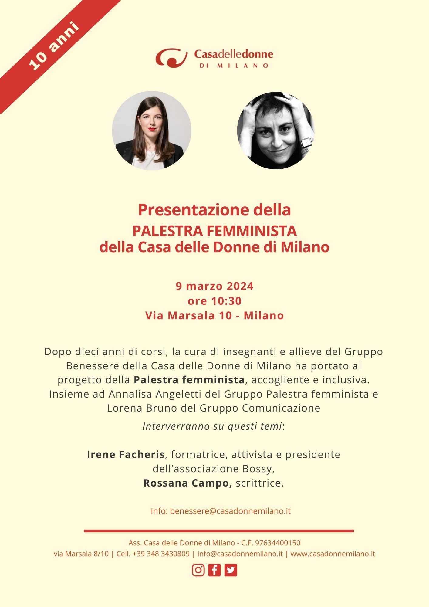 Presentazione della Palestra femminista @ Casa delle Donne di Milano