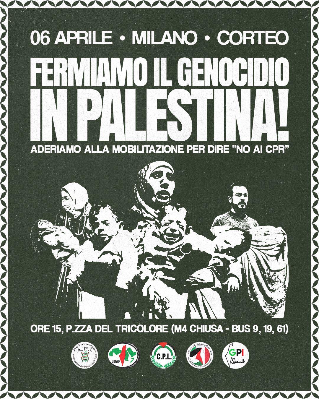 La Casa delle Donne di Milano aderisce al corteo: Fermiamo il genocidio in Palestina"